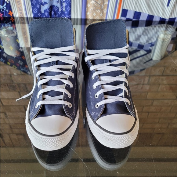 NEW Converse Chuck Taylor Navy Blue shoes Men’s size 13, Women’s size 15 - Picture 1 of 4
